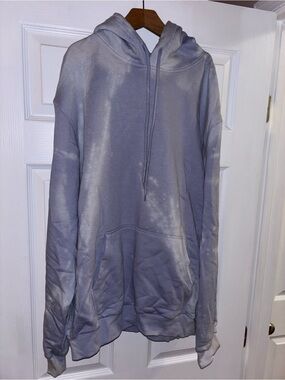 Divided Gray Tie-Dye Oversized Hoodie